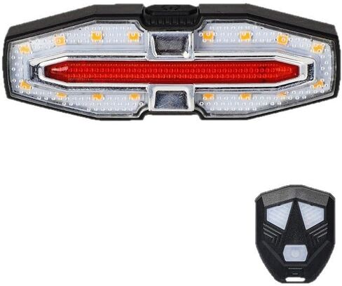 Electric for Lighting，Bicycle Remote Control Warning Taillights with Horn Sound, Left and Right Turn Signals, Type-c Charging Taillights, Night Riding Lights in Saudi Arabia