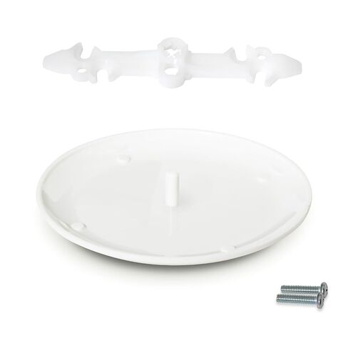 CP3540 Ceiling Box Cover Plate, Round Hole Cover with Invisible Screws, Paintable White Blank Wall Plate for 3.5-4" Octagonal/Round Electrical Boxes, Easy Install for Ugly Holes, 1 Pack (White) in Kuwait