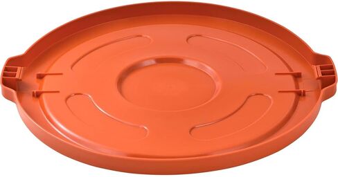 Global Industrial 55 Gallon Garbage Can Lid, Orange in Kuwait
