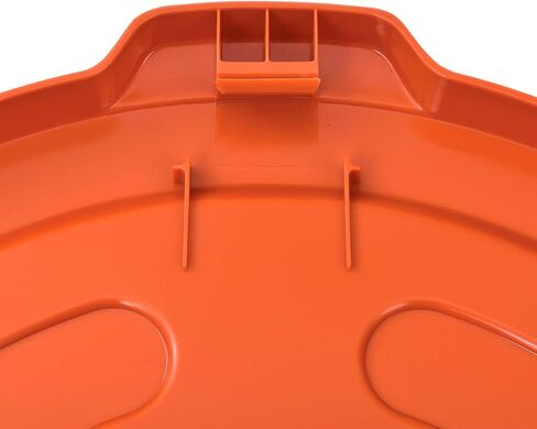 Global Industrial 55 Gallon Garbage Can Lid, Orange in Kuwait