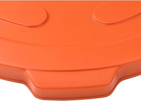 Global Industrial 55 Gallon Garbage Can Lid, Orange in Kuwait