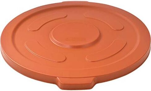 Global Industrial 55 Gallon Garbage Can Lid, Orange in Kuwait