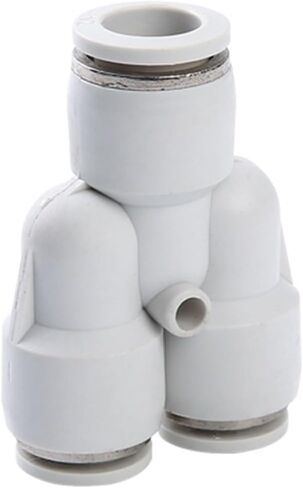 PYG Three-way Variable Diameter Quick Insertion PW Connector Y Type White PNY16-12-10-8-6-4 Pneumatic 1Pcs(WhitePNY10-6) in Saudi Arabia