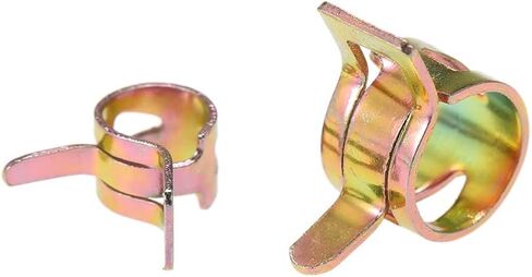Durable Color Zinc Plated 75 PCS Boxed M6 10 Spring Hose Clamps Fuel Line Clamp Set for Automotive Motorcycle Garden Equipment Fuel Line Hose Securing Maintenan in Saudi Arabia