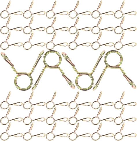 100 قطعة صغيرة 5 مللي متر الربيع الصلب خرطوم المشابك مقاطع المياه خط الوقود خرطوم السحابات للغسالة والسباكة in Kuwait