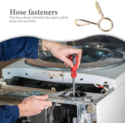 100 قطعة صغيرة 5 مللي متر الربيع الصلب خرطوم المشابك مقاطع المياه خط الوقود خرطوم السحابات للغسالة والسباكة in Kuwait