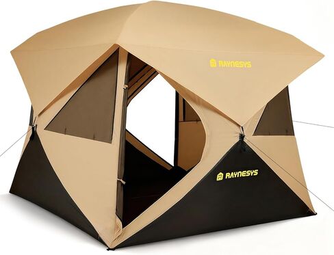 4 Person Camping Tent, Setup in 60 Seconds, Waterproof,Pop up Tents | Instant setup in 60 Seconds,Spacious Interior,3000mm waterproof Camping tent,Instant Cabin Tents with Carry Bag in Saudi Arabia