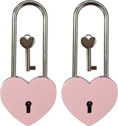 Love Lock Heart Padlock with Key Wish Red Heart Lock for Valentines, Anniversary, Valentines Day, Lovers Wedding, Lovelock Bridge,Travel,Wishing Trees 3.9" 99.1mm(Red) in Saudi Arabia