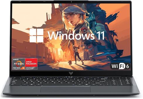 2025 جهاز كمبيوتر محمول مع معالج AMD Ryzen7 (8C/16T ، حتى 4.3 جيجا هرتز) ، رسومات AMD Radeon ، 16 جيجابايت DDR4 RAM 512GB SSD ، WIFI 6 ، Windows 11 Computers ، 15.6 بوصة عرض IPS ، 4800mAh بطارية ، من النوع C ، Micro SD ، Webcam in Kuwait
