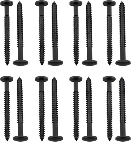 16PCS Shutter Fastener Plate Nails 2.95x0.61x0.27 inches for External Vinyl Wood Shutter Fastener Plate Nail Anchors in Saudi Arabia
