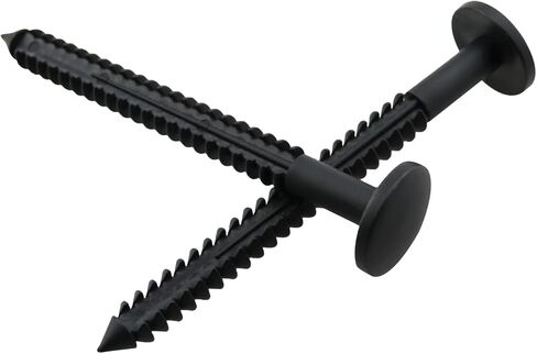 16PCS Shutter Fastener Plate Nails 2.95x0.61x0.27 inches for External Vinyl Wood Shutter Fastener Plate Nail Anchors in Saudi Arabia