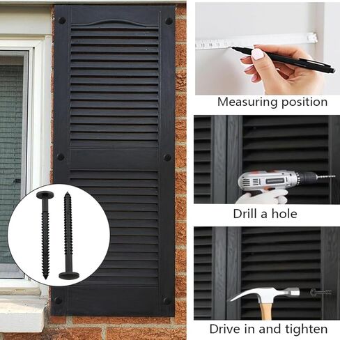 16PCS Shutter Fastener Plate Nails 2.95x0.61x0.27 inches for External Vinyl Wood Shutter Fastener Plate Nail Anchors in Saudi Arabia