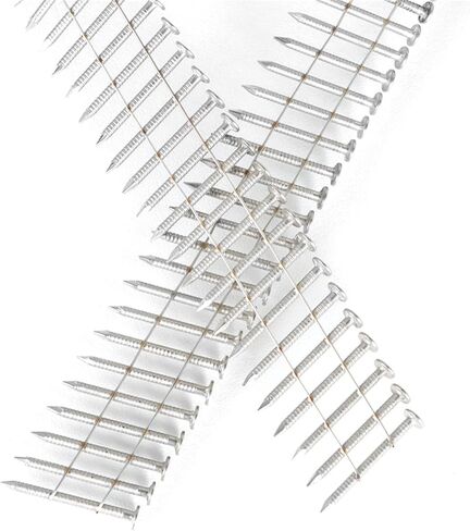 1200 Count Stainless Siding Nails 15 Degree 1-1/4 Inch x 0.09 Inch, Small Cap Coil Stud for Wood and Plastic in Saudi Arabia