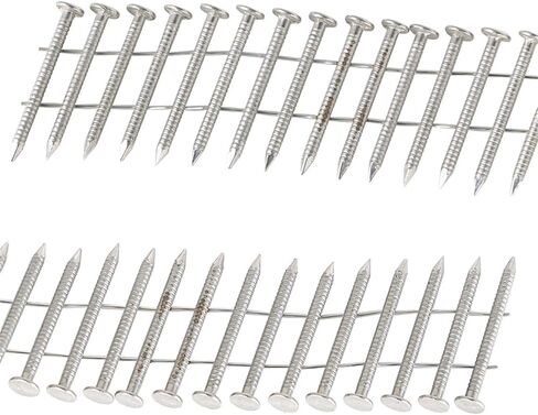 1200 Count Stainless Siding Nails 15 Degree 1-1/4 Inch x 0.09 Inch, Small Cap Coil Stud for Wood and Plastic in Saudi Arabia