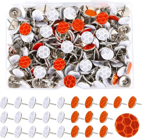 200 Pack Reflective Trail Markers Marking Tacks Glow Reflective Mark Trail Markers Thumb Nails for Hunting Hiking Camping Tree Stand in Saudi Arabia