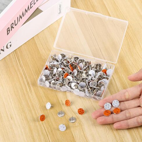 200 Pack Reflective Trail Markers Marking Tacks Glow Reflective Mark Trail Markers Thumb Nails for Hunting Hiking Camping Tree Stand in Saudi Arabia