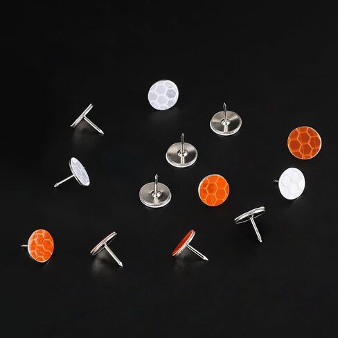 200 Pack Reflective Trail Markers Marking Tacks Glow Reflective Mark Trail Markers Thumb Nails for Hunting Hiking Camping Tree Stand in Saudi Arabia