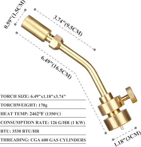 دومينوكس البروبان رأس الشعلة النحاس الشعلة فوهة ضربة الشعلة تلميح للحام واللحام والذوبان والنحاس والطبخ in Kuwait