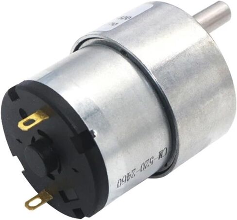 12V 24V JGB37-520 High Torque Gearbox Electric Motor Gear 5/10/20/30/45/60/100/200/300/600rpm(12v,45RPM) in Saudi Arabia