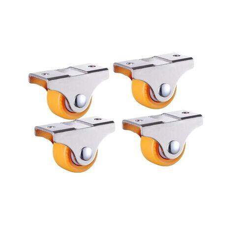 4-Pack 1.25 Inch Furniture Linear Wheels Rigid Plastic Silent Directional Fixed Casters Sliding Door Pulleys in Saudi Arabia