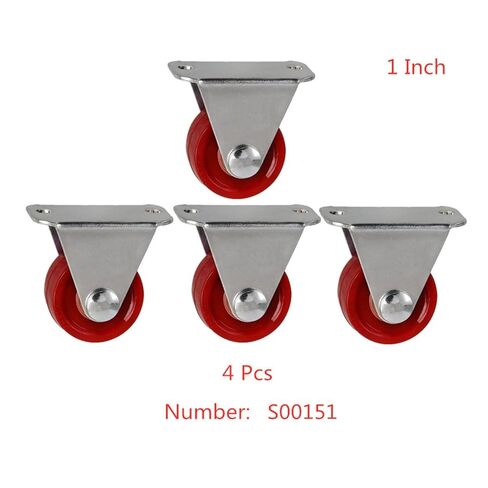 4pcs/Batch 1 inch PU Directional casters Light Maroon Polyurethane Rollers Silent wear-Resistant Furniture Wheels in Saudi Arabia