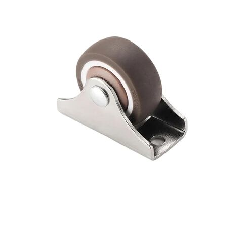 4 Pieces/Batch 2-inch 4-Hole Flat Brake Double-Wheel Universal Wheel Silent Small Tatami Drawer Pulley Cabinet Roller Rubber in Saudi Arabia