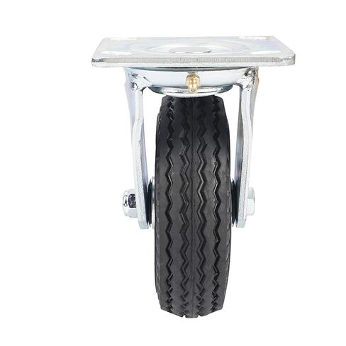 1 piece 6-inch Galvanized Inflatable Rubber Swivel air wear-Resistant Hotel Luggage Trolley Caster in Saudi Arabia
