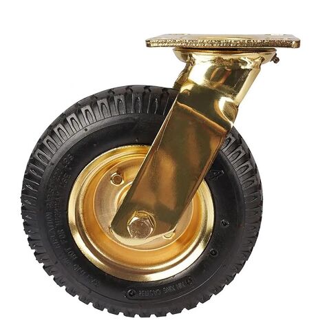 1 piece casters 8 inches Plated Pneumatic Wheels Rubber Hotel Luggage in Saudi Arabia