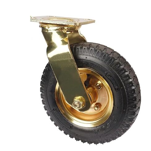 1 piece casters 8 inches Plated Pneumatic Wheels Rubber Hotel Luggage in Saudi Arabia