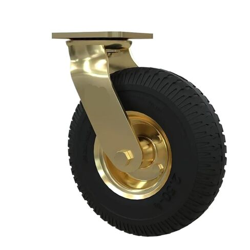 1 piece casters 8 inches Plated Pneumatic Wheels Rubber Hotel Luggage in Saudi Arabia