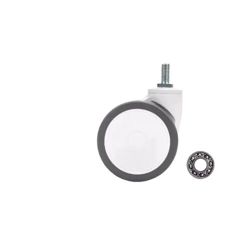 4 Pieces/Batch 4-inch Silent Swivel Caster M12 Screw Trolley with Brake(M12 X 25 Universal) in Saudi Arabia