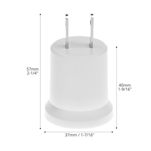 QWORK 8 Pack E26/E27 مقبس الإضاءة إلى محول التوصيل، محول مقبس الإضاءة 660 وات 125 فولت يحول المخرج إلى مقبس المصباح in Kuwait