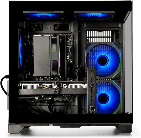 Gaming PC Desktop Computer - Ryzen 5 5600, Radeon RX 6500XT 4GB, 16GB DDR4 RAM, 1TB NVME SSD, Prebuilt Tower Computer (White) in Kuwait