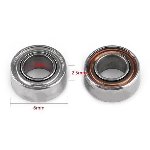 Mini Ball Bearing 3x6x2.5mm for 3D Printer and Model Making, 10 Pack Double Shielded, Small Space, Low Noise, Mechanical Drive Steel Bearings,Spherical Bearing in Saudi Arabia