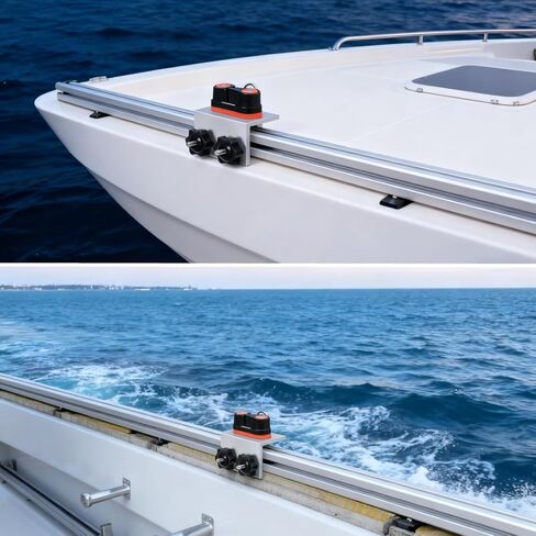 مرابط الكاميرا مع حلقة سلكية، قاعدة دعامة لمسار القارب من الألومنيوم، عبوتان، لنظام فيرساتراك/ملحقات قارب المسار in Kuwait