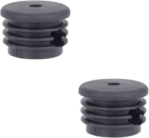 أغطية بديلة من النايلون الأسود البحري B00-T4-CAP-2PK من White Water للسلالم، تناسب أنبوب معرف 1-3/8 بوصة، عبوتان in Kuwait