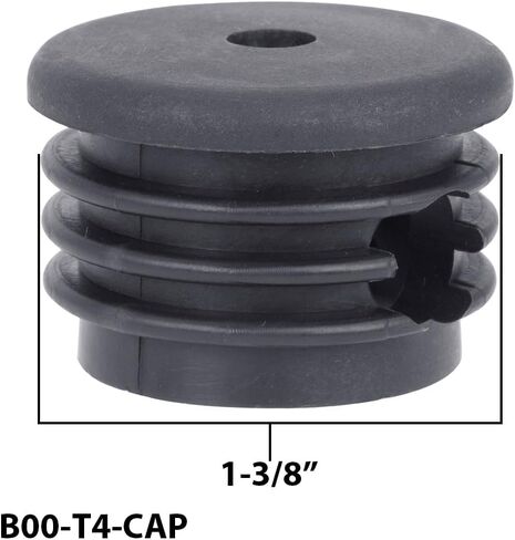 أغطية بديلة من النايلون الأسود البحري B00-T4-CAP-2PK من White Water للسلالم، تناسب أنبوب معرف 1-3/8 بوصة، عبوتان in Kuwait