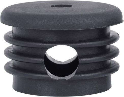 أغطية بديلة من النايلون الأسود البحري B00-T4-CAP-2PK من White Water للسلالم، تناسب أنبوب معرف 1-3/8 بوصة، عبوتان in Kuwait