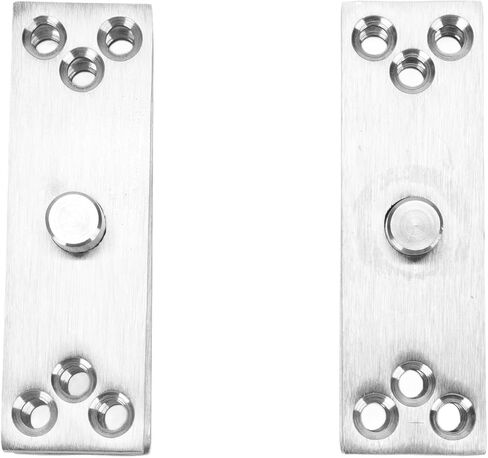 YWBL-WH 360 Degree Rotatable Heavy Duty Door Pivot Hinge, Stainless Steel Hinge with 220lbs Capacity for Glass Doors, Easy Installation in Saudi Arabia