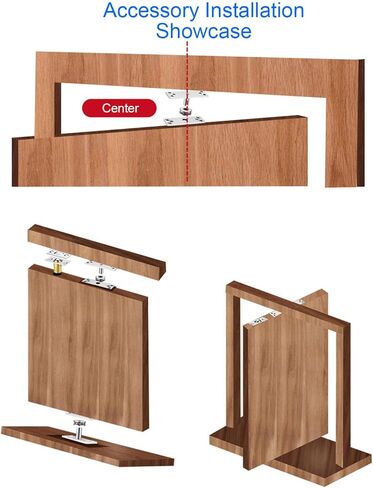 YWBL-WH 360 Degree Rotatable Heavy Duty Door Pivot Hinge, Stainless Steel Hinge with 220lbs Capacity for Glass Doors, Easy Installation in Saudi Arabia