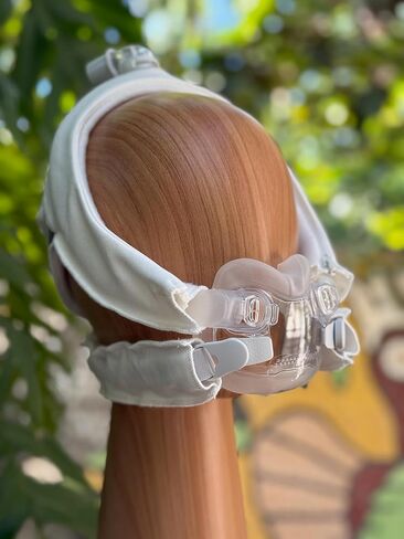 Ultra Premium Comfort CPAP Headgear Strap Cover custom designed to fit Full Face F30i, x30i ResMed AirFit and the Philips Respironics DreamWear full face. (One Size Fits Most) in Saudi Arabia