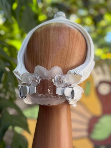 Ultra Premium Comfort CPAP Headgear Strap Cover custom designed to fit Full Face F30i, x30i ResMed AirFit and the Philips Respironics DreamWear full face. (One Size Fits Most) in Saudi Arabia