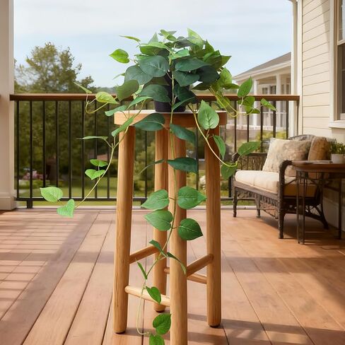 Fake English Ivy Artificial Plants - 33" Set of 2 Realistic Artificial Silk Ivy Vines with Pots, Faux Plants Indoor Home Decor, Low Maintenance Hanging Plant Decoration in Saudi Arabia