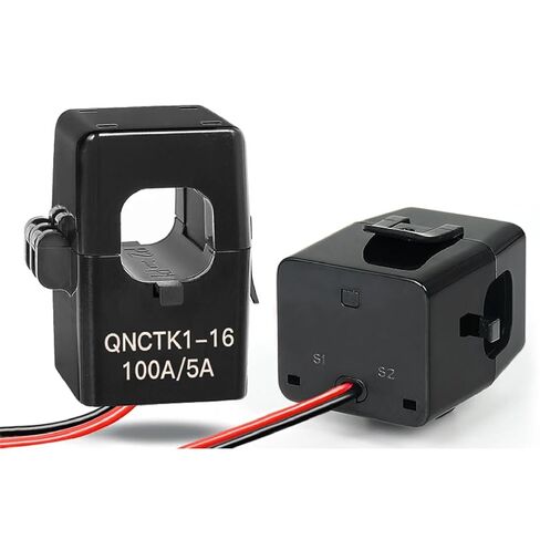 QNCTK1-16 محول تيار أساسي منفصل، مستشعر تيار تيار متردد 100 أمبير/5 أمبير، مشبك CT بتصميم منقسم، دقة 3%، مثبطات اللهب UL94-V0، -40 درجة مئوية إلى 85 درجة مئوية درجة حرارة التشغيل in Kuwait