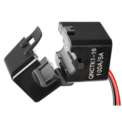 QNCTK1-16 محول تيار أساسي منفصل، مستشعر تيار تيار متردد 100 أمبير/5 أمبير، مشبك CT بتصميم منقسم، دقة 3%، مثبطات اللهب UL94-V0، -40 درجة مئوية إلى 85 درجة مئوية درجة حرارة التشغيل in Kuwait