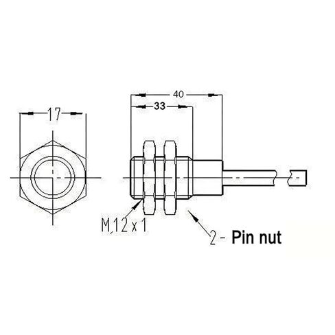 مستشعرات القرب، مستشعر M12 10 ملم PNP NO NJK-5002A مفتاح مستشعر تأثير القاعة، قطعة واحدة in Saudi Arabia