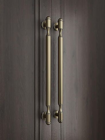 Modern Door Handle Hardware, Heavy-Duty Commercial Stainless Steel Push Pull Door Handle/Barn Door Pull Handles/Glass Pulls/Bronze/150Cm/59.1In,Black-60Cm-Black-40Cm/15.7In in Kuwait