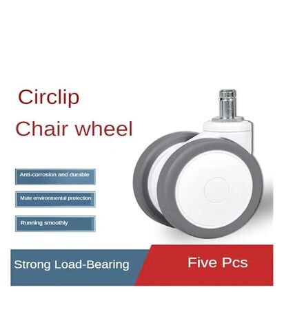 5 Pieces/lot 3 inch casters Swivel/Brake Chair Accessories Wheels Computer Mute(Universal) in Saudi Arabia