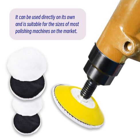 8 Pcs 7 Inch Microfiber Polishing Pad, Hook and Loop Back Finishing Disc, Flocking Soft Microfiber Buffing Polisher Wheel, Cutting Pads for Car Paint Waxing Finishing in Kuwait