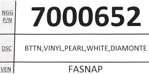 Rinker Boat Button Seat Snap Covers 7000652 | White Pearl 3/4 Inch (Set of 15) in Saudi Arabia